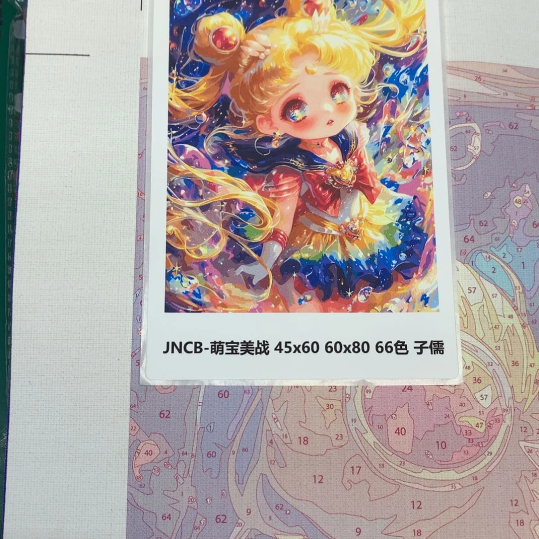 布（有画布）萌宝美战中尺寸亚麻布