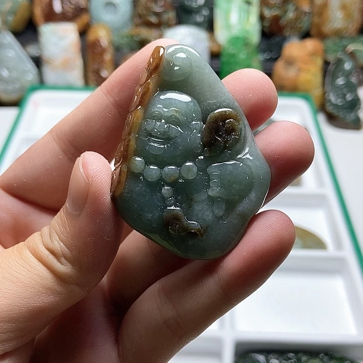 翡翠未镶嵌颈饰翡翠a货