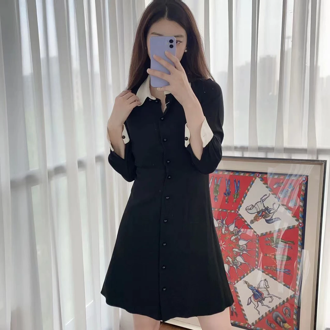 95新 Celine/思琳 麦殿/连衣裙黑色155/76A/250425LJFYHA1