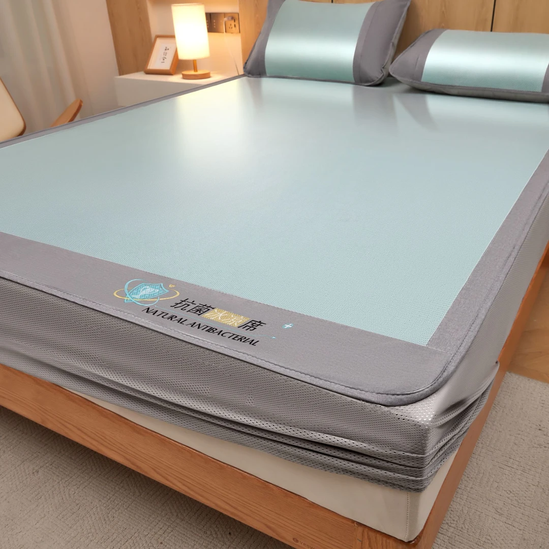 恒源祥A类新款冰藤席凉席三件套床笠款冰藤凉席夏季冰丝凉席床笠