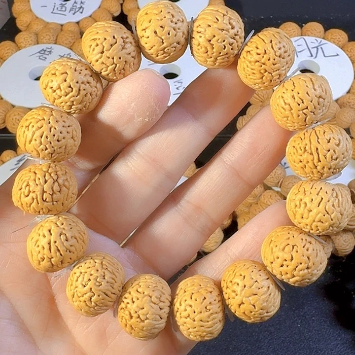 袁***生吊坠桃核南瓜玻璃球