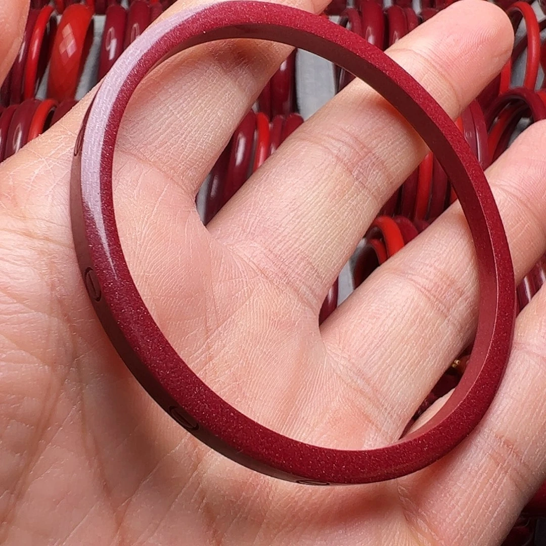 可***甜天然辰砂61➕圈口手镯