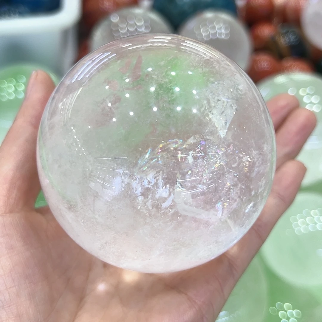 水晶水晶球摆件未镶嵌蓝**头