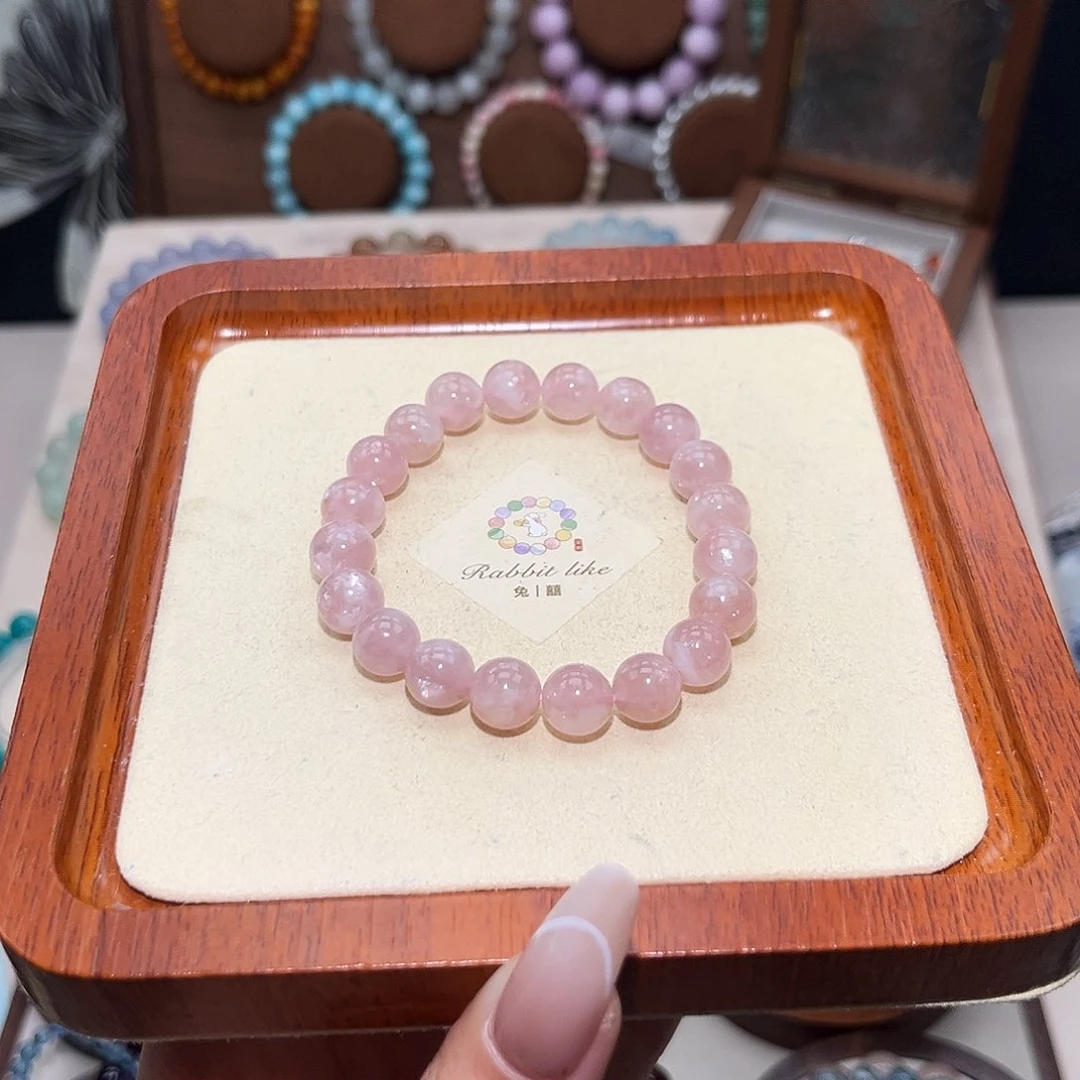 水晶手串未镶嵌吴*嗯9.4粉祖母