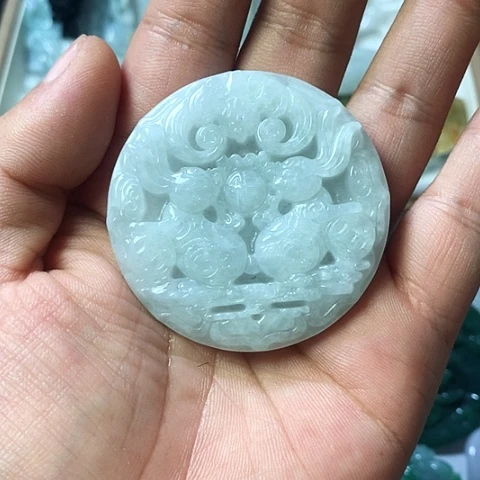 翡翠未镶嵌颈饰天然缅甸翡翠a货