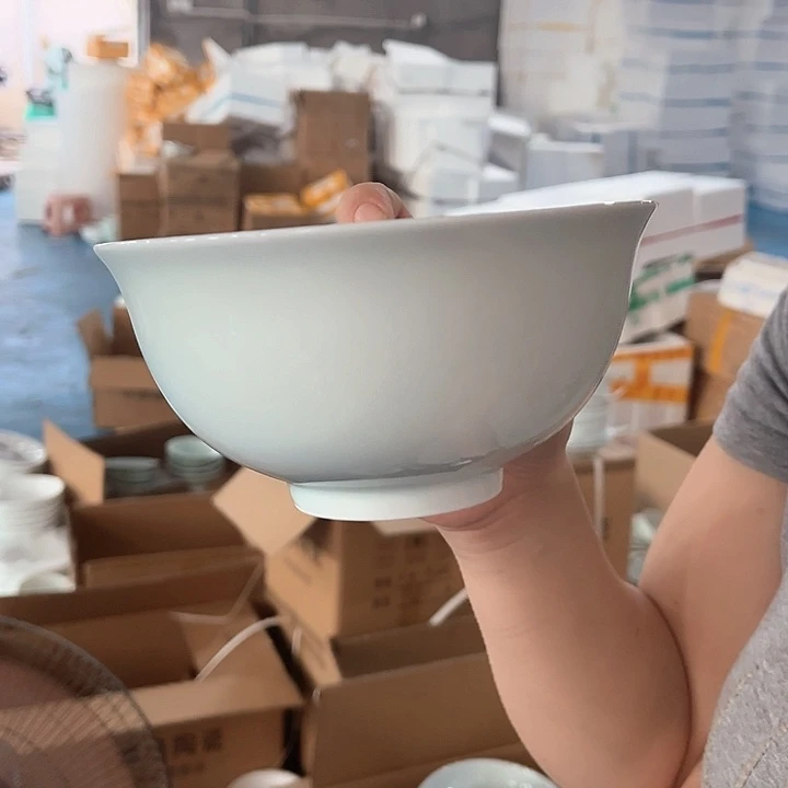 瓷片青黛六英寸正德面碗四个包邮