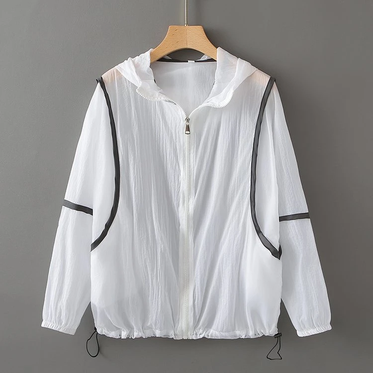 夏季薄款遮阳衣宽松透气长袖休闲百搭防紫外线时尚韩版开衫风衣运