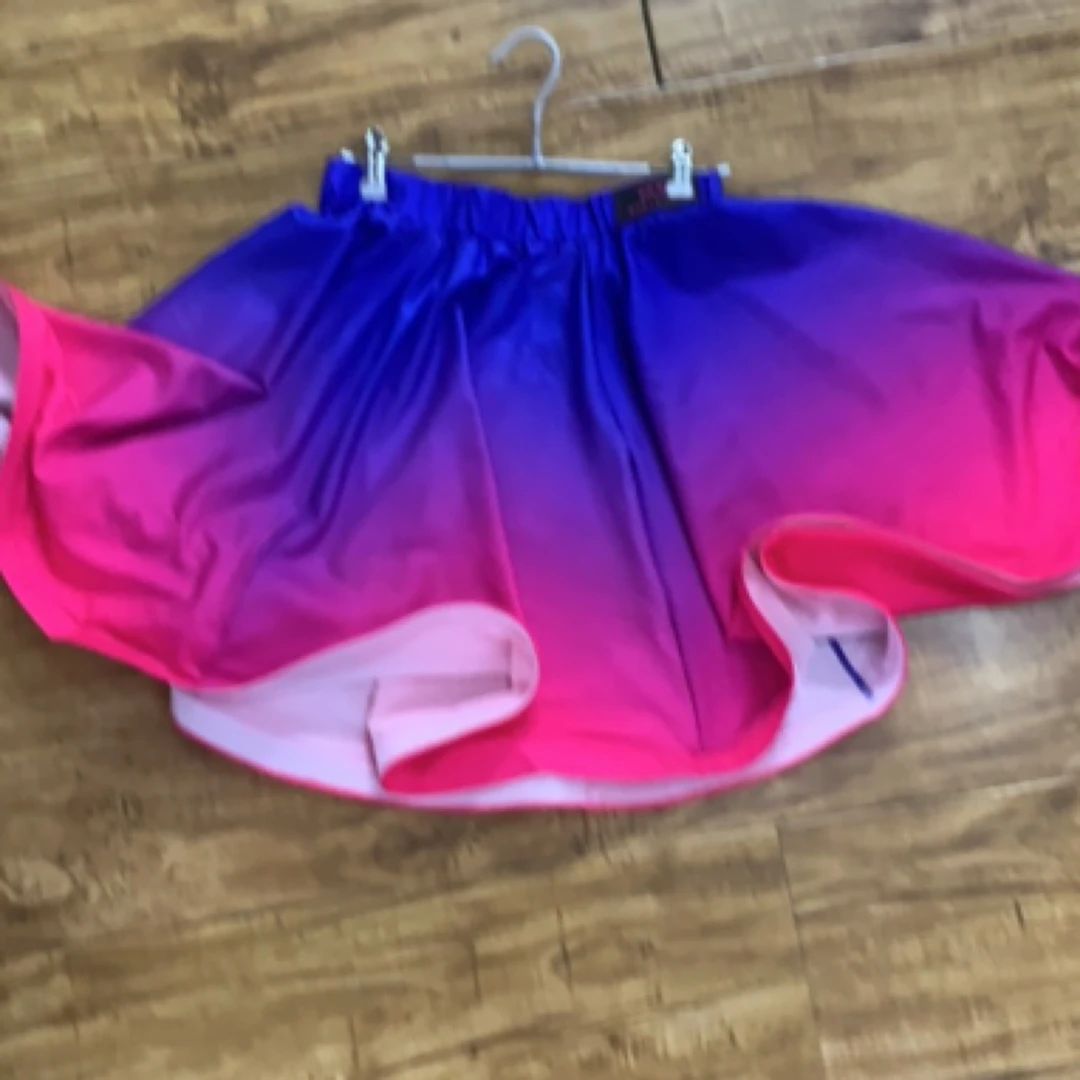 晕染大摆半身短裙