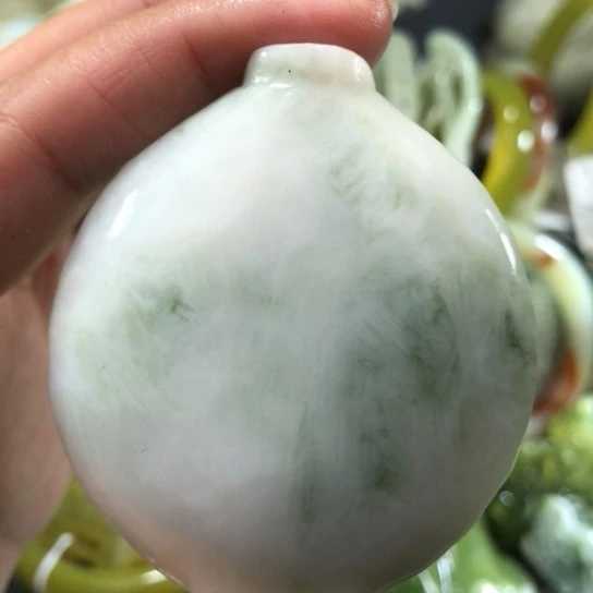岫玉未镶嵌手把手把