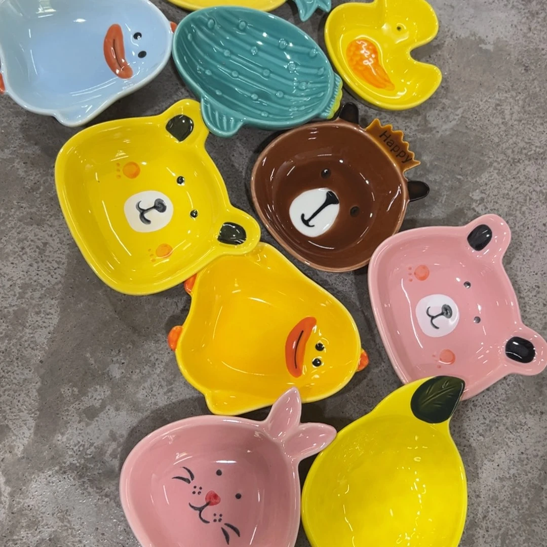 其他随机6个高温釉下陶瓷微瑕