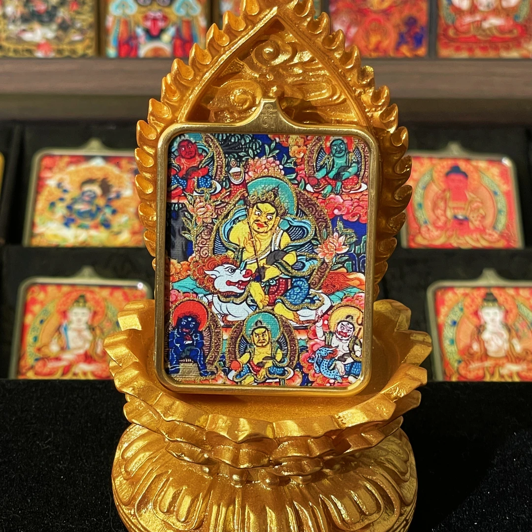 黄财神旺米招宝高端描金款黄c唐卡