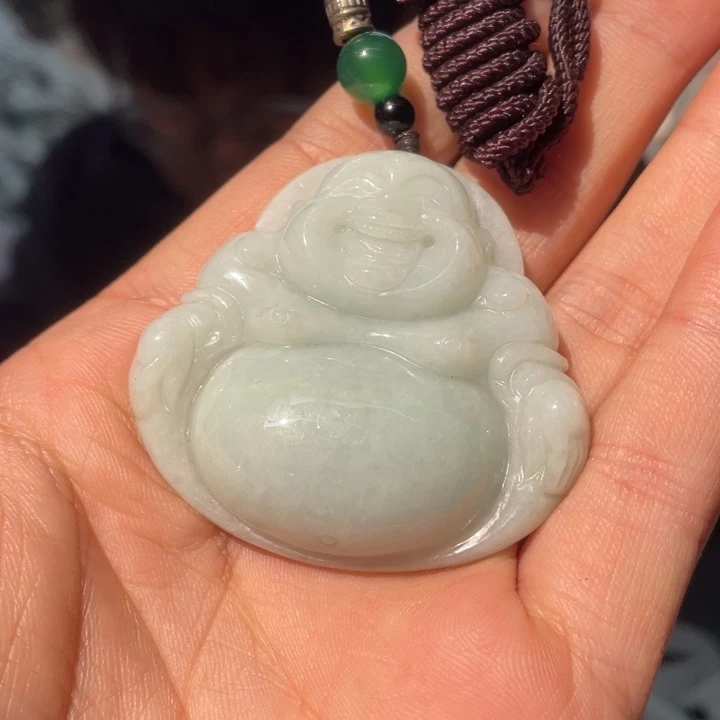 翡翠颈饰未镶嵌大佛公40
