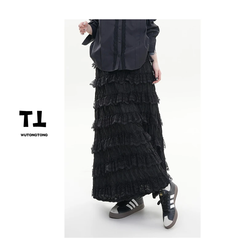 吴童童现货【少女祈祷】春季新款纯色半身裙蛋糕裙61727