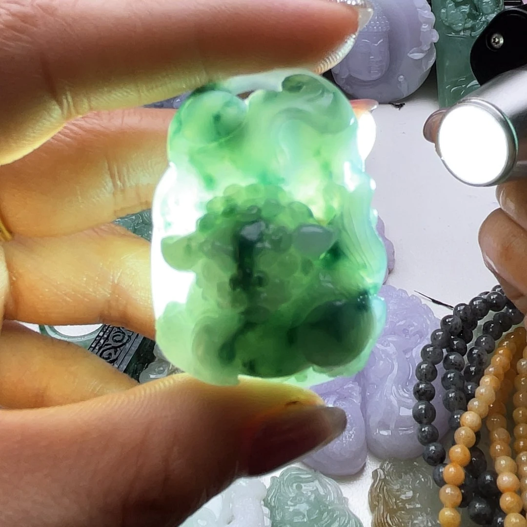 定制翡翠未镶嵌天然