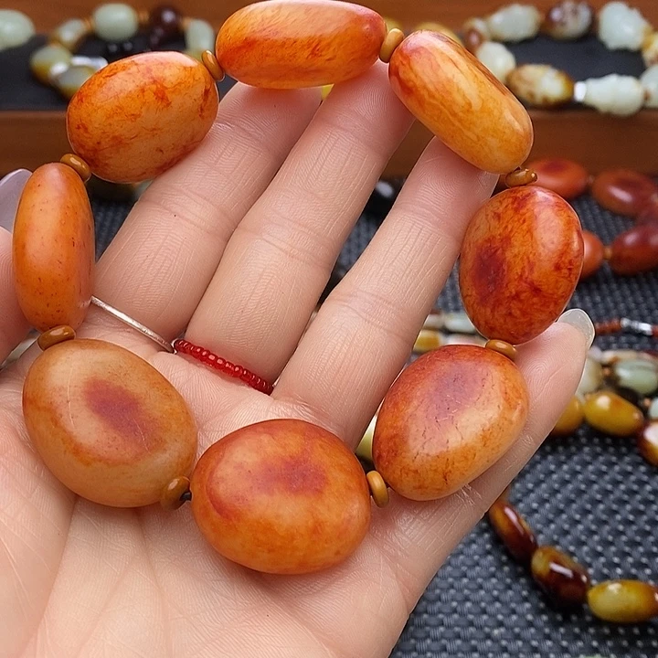 浪***哥和田玉未镶嵌手链