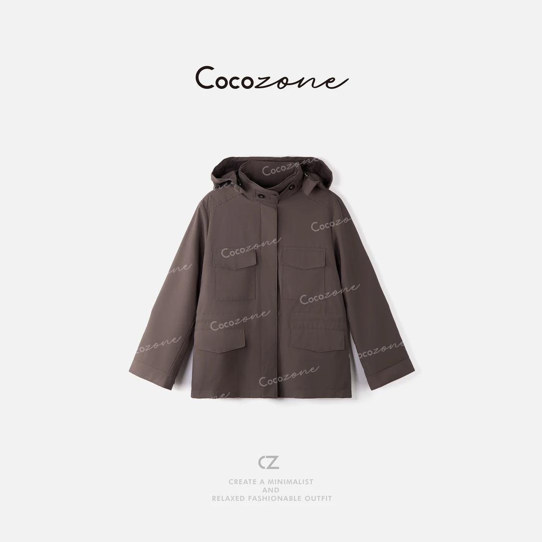 COCO ZONE 刘一一 ”LP夹克“连帽多口袋运动户外外套 CD2A1989