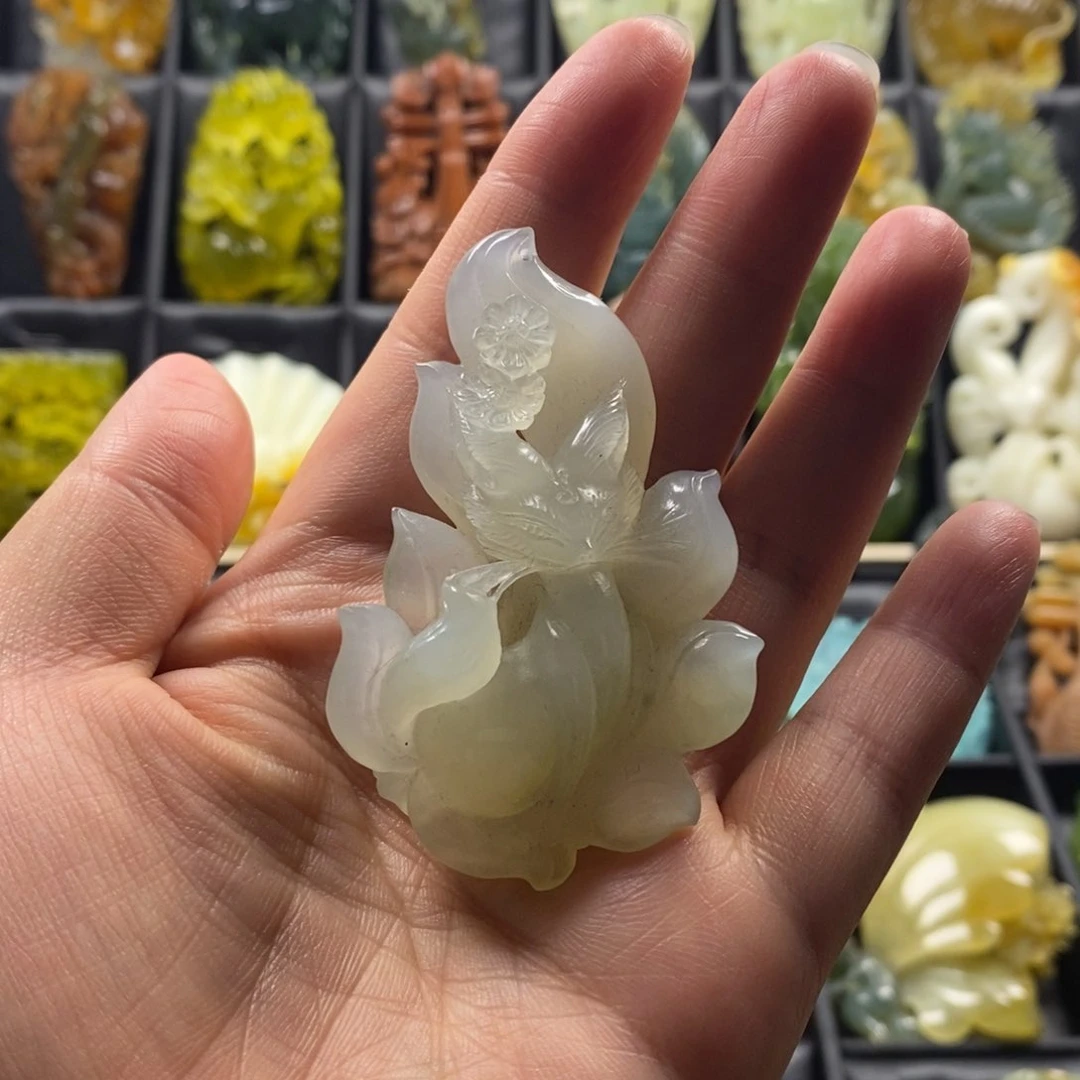 蛇纹石玉合金颈饰