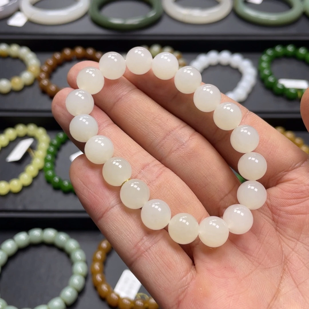 和田玉未镶嵌手链