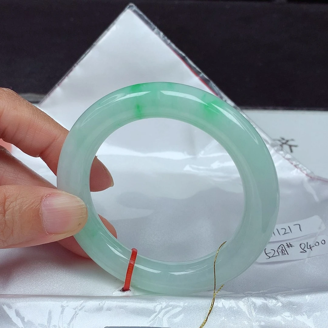 未镶嵌手镯翡翠52圈1217