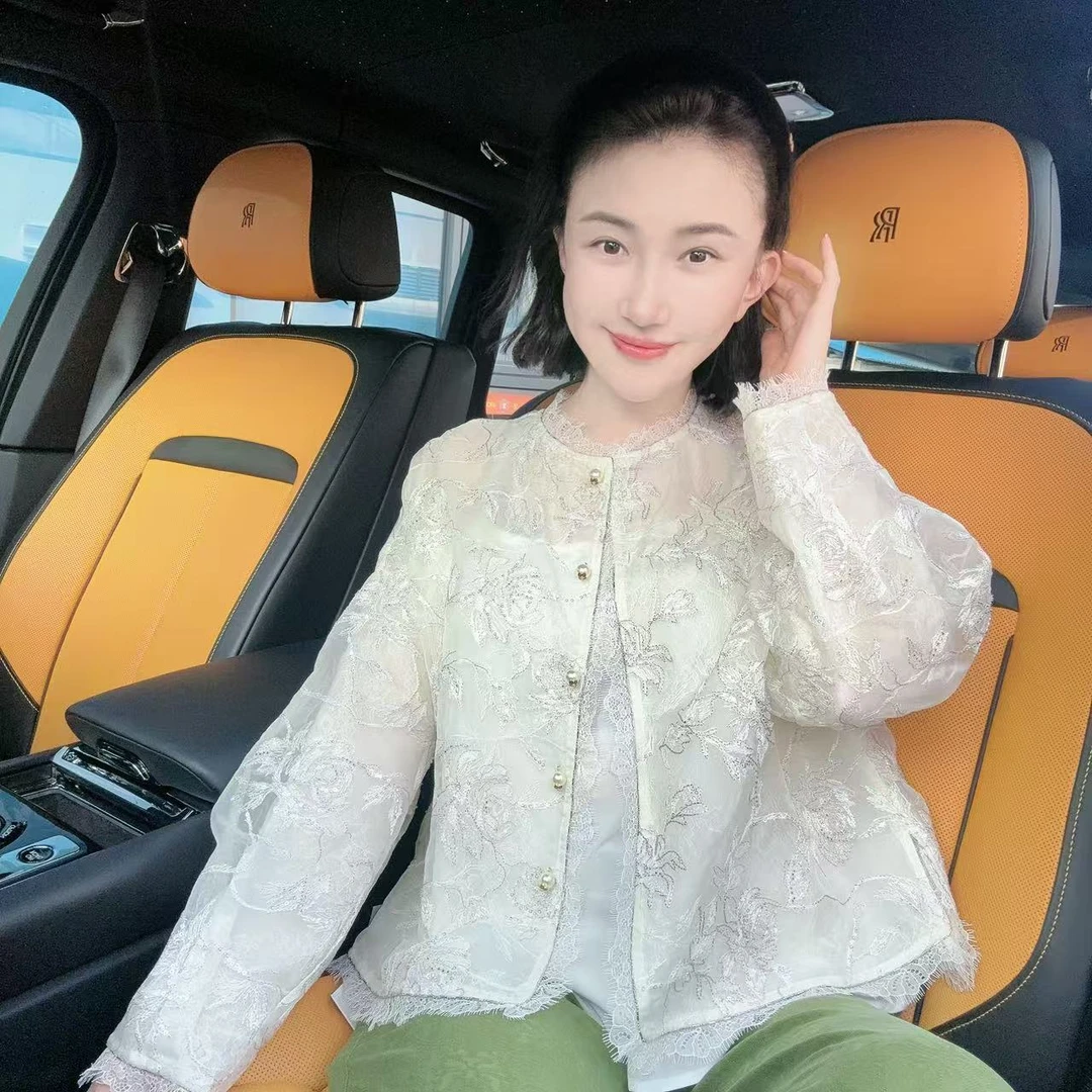 Betty Bairn【繁星落】高端系列桑蚕丝刺绣上衣25B-BW9116