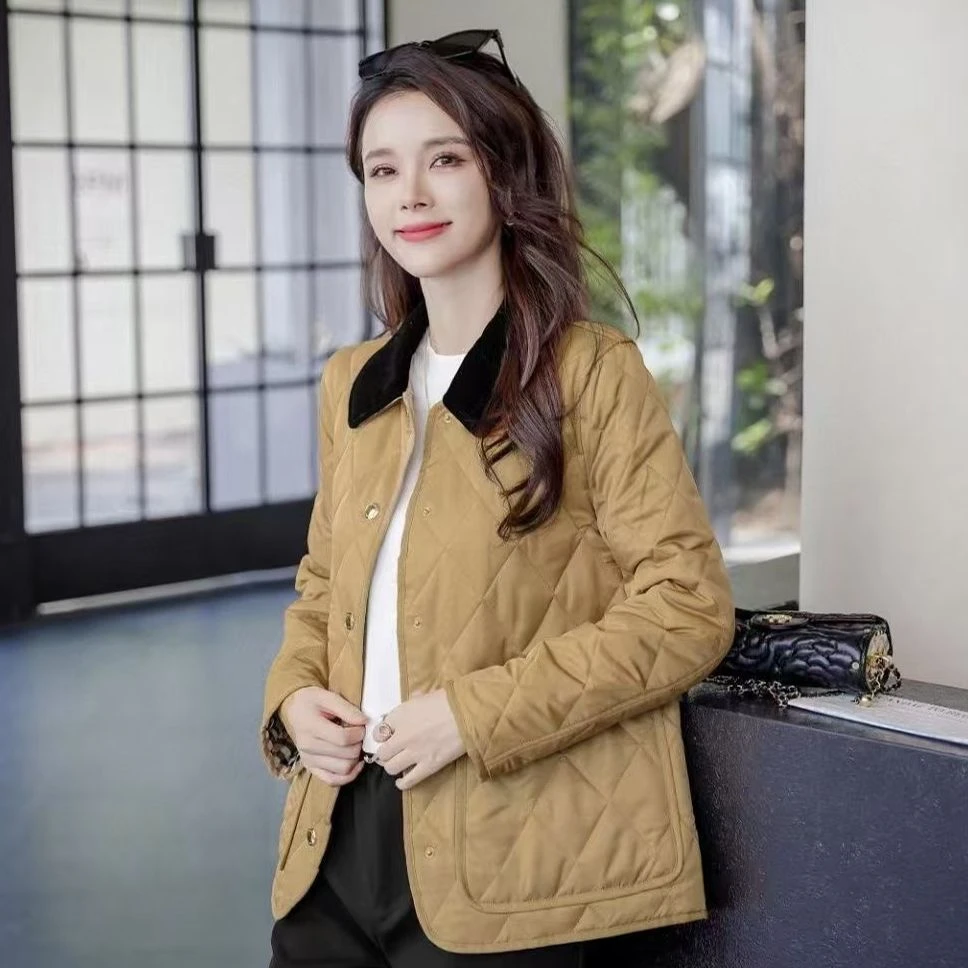 时尚英伦风冬季棉服178276