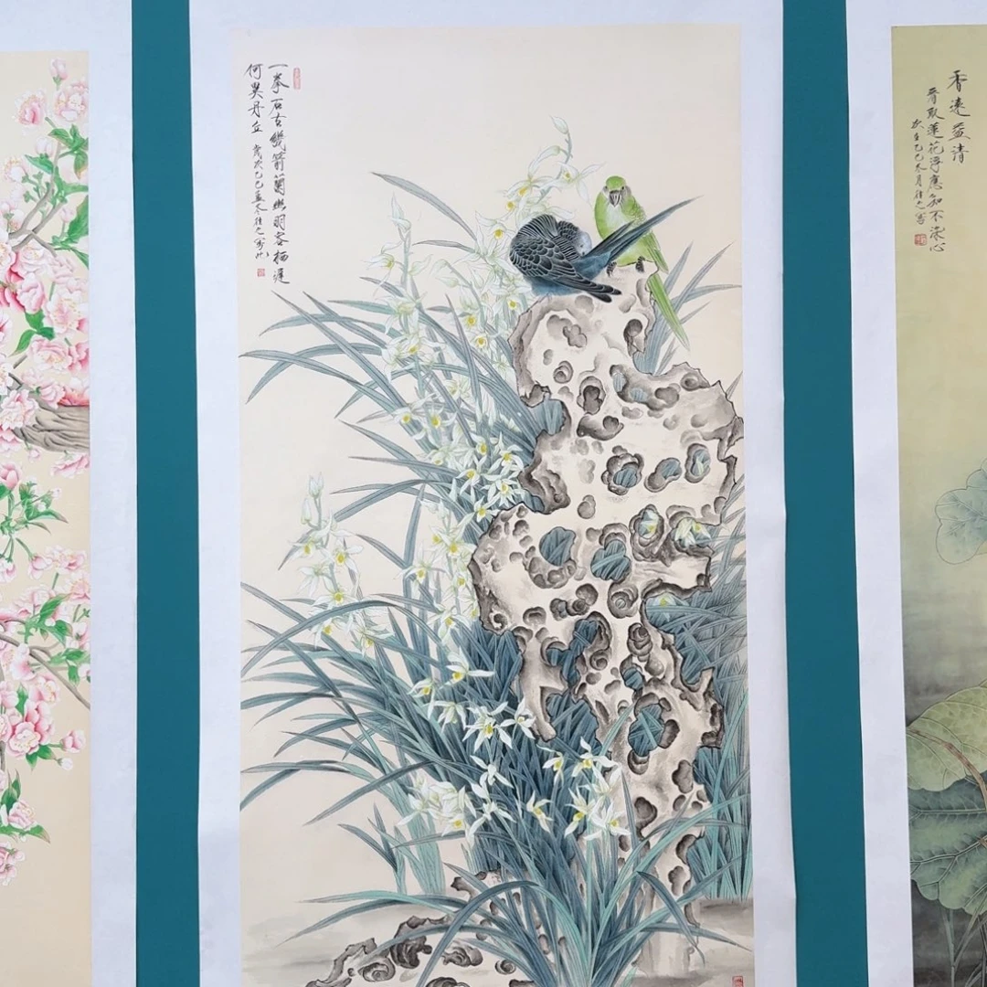 国画国画作品山水花鸟纯手绘