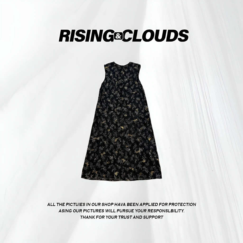 RISING&CLOUDS莎莎【原创】2025舒适百搭显瘦碎花连衣裙030816