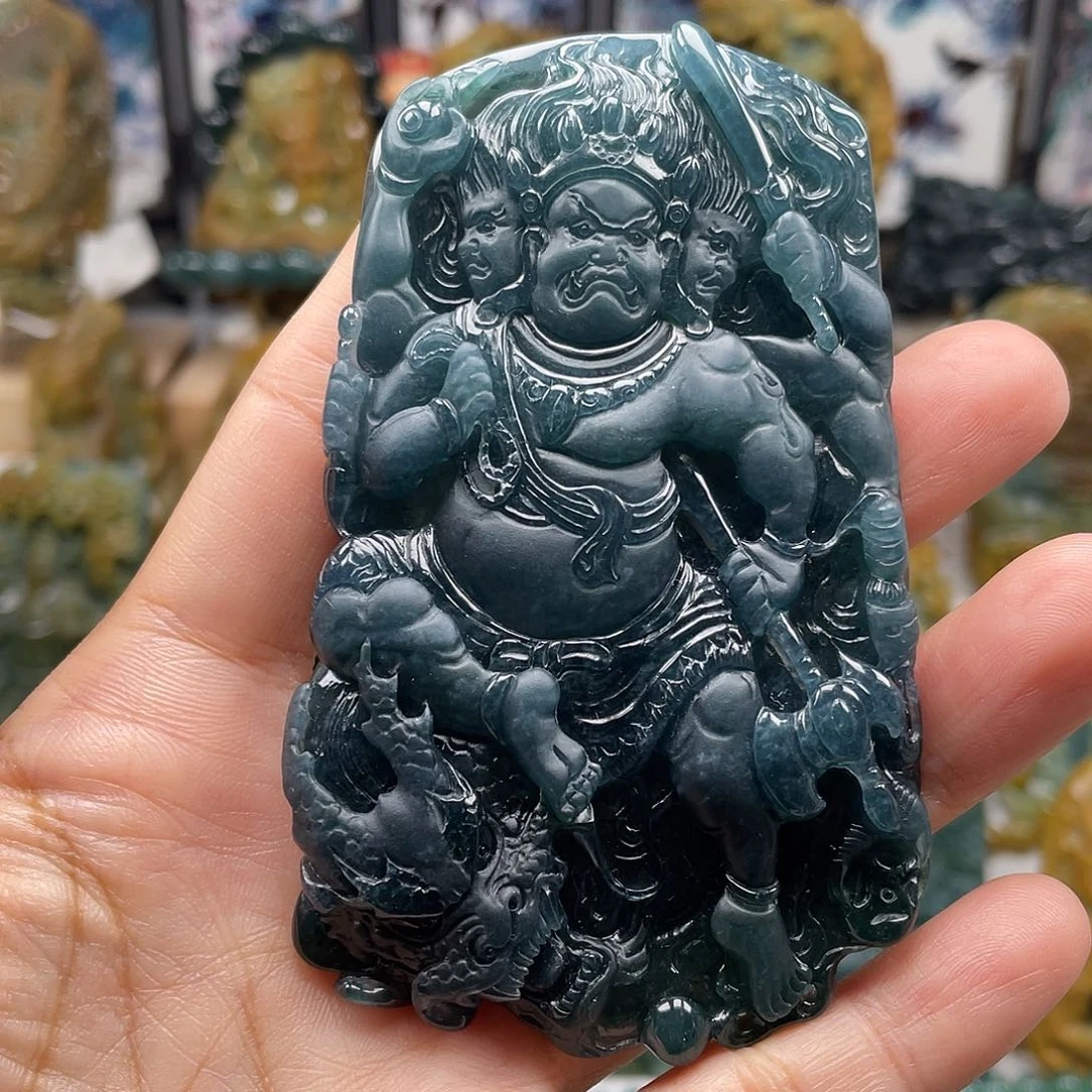 5***水翡翠未镶嵌颈饰天然翡翠a货不动