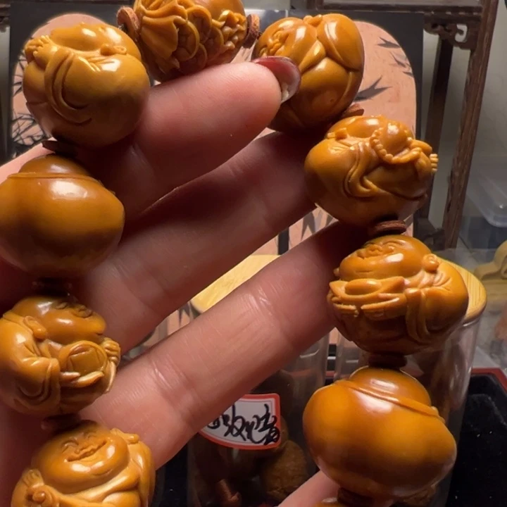 手串/手链橄榄核老*光背米勒