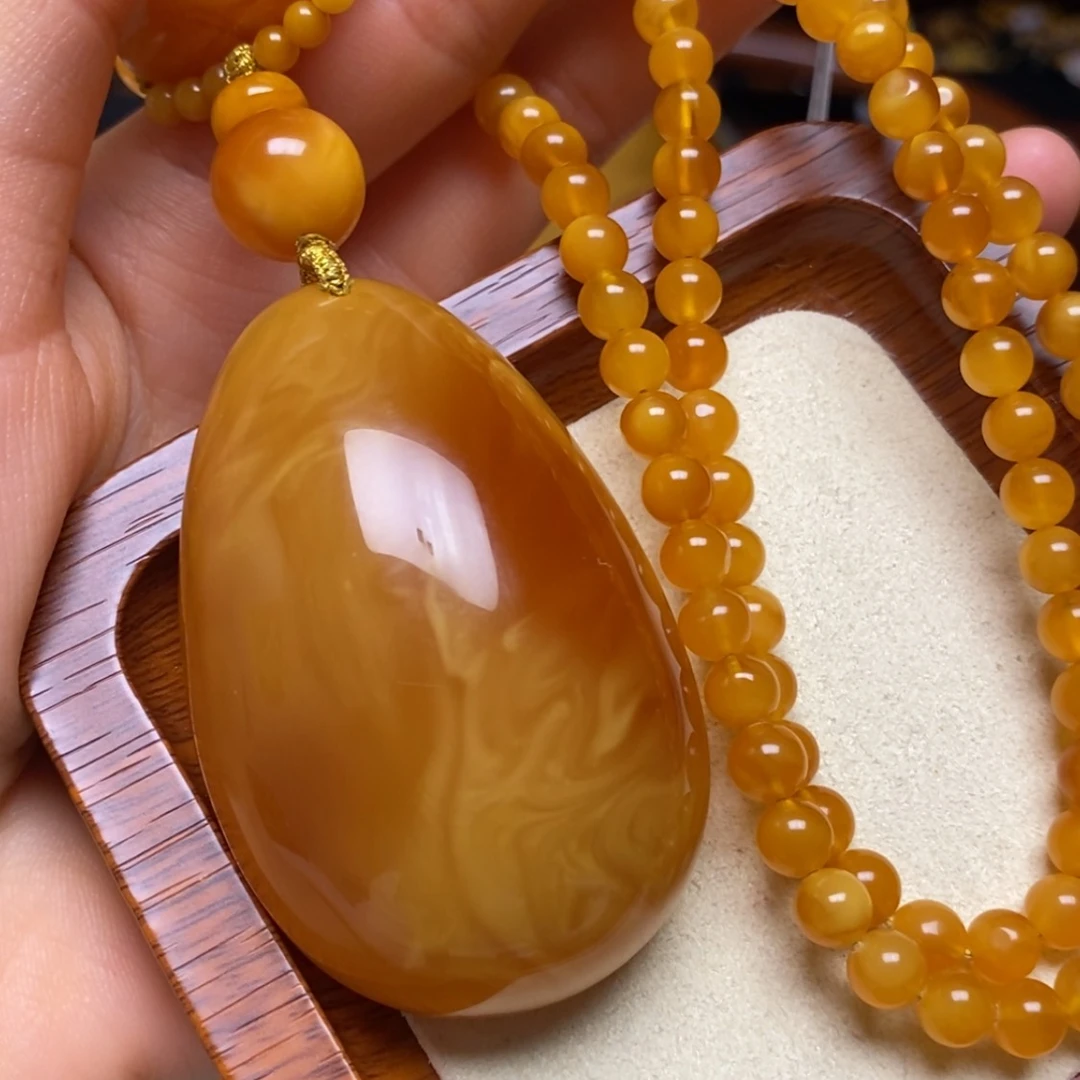 【闪购商品】蜜蜡颈饰未镶嵌项链