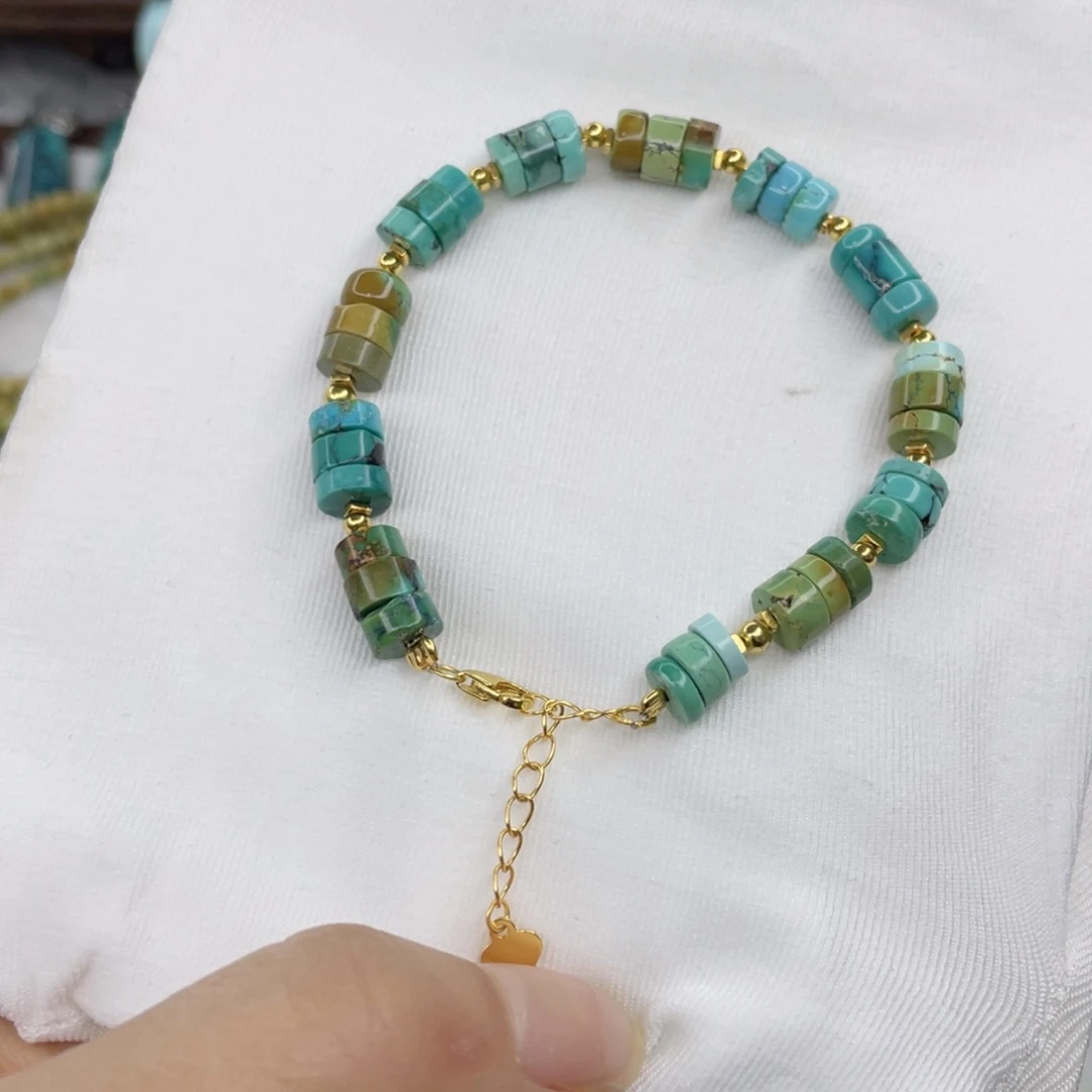 绿松石银S925镶嵌颈饰