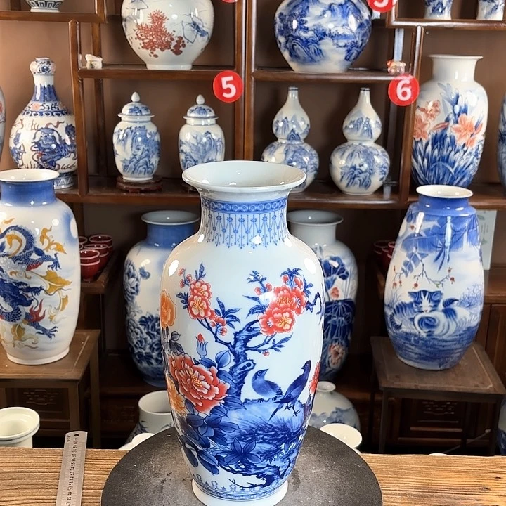 瓷片景德镇陶瓷赏瓶