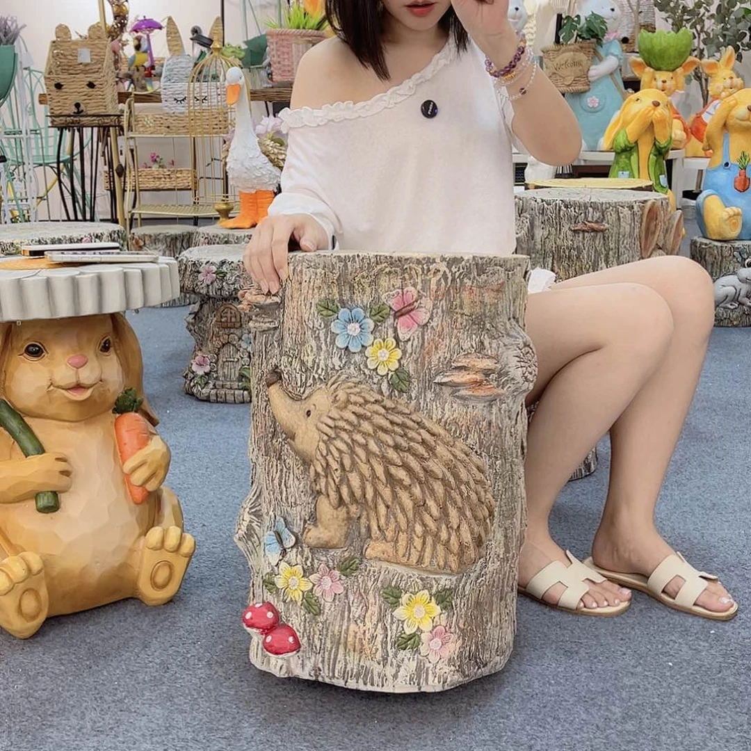瓷片花园摆件花园摆件