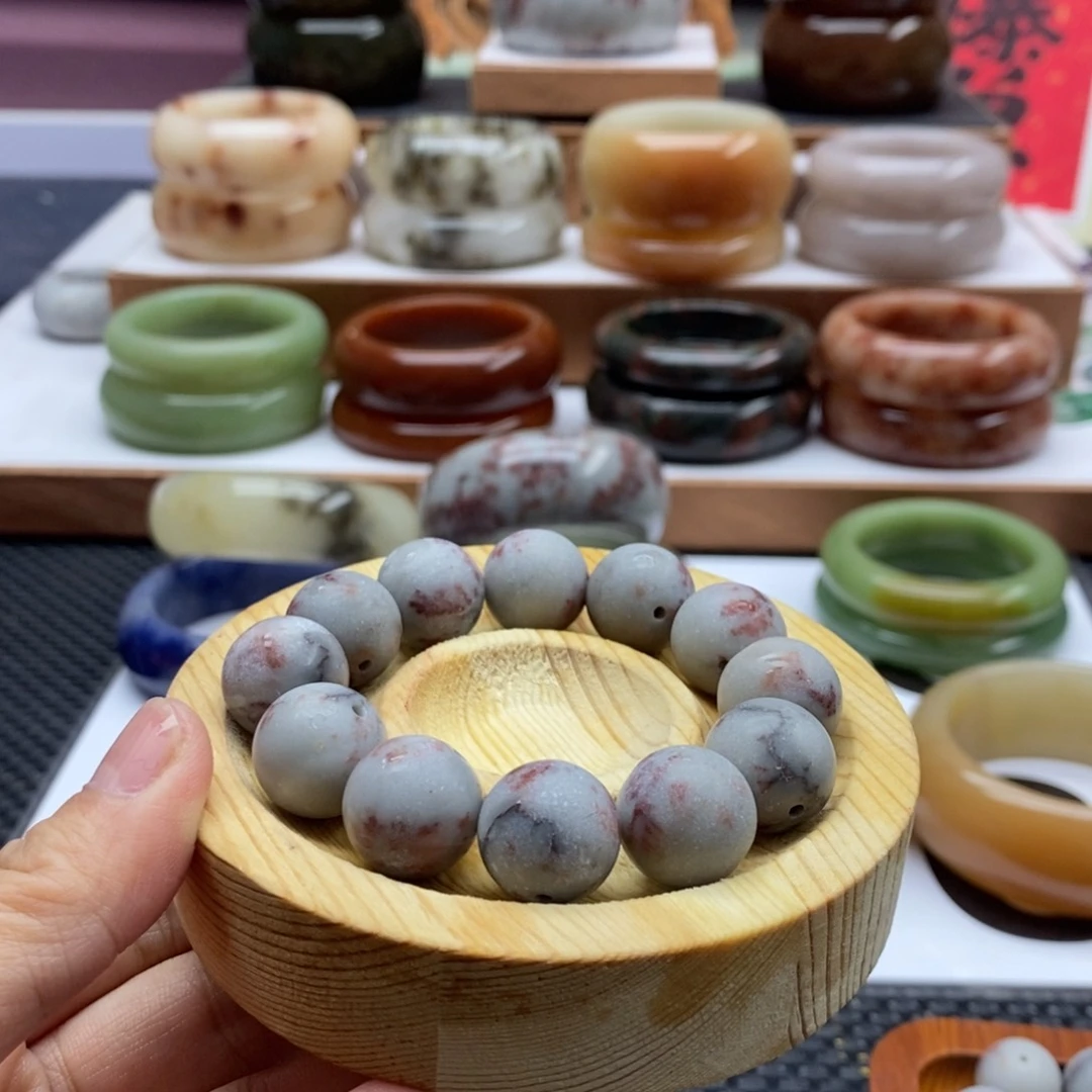 石英质玉未镶嵌手镯下***空