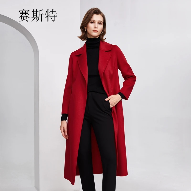 赛斯特女装时尚气质大衣秋冬外套J24011