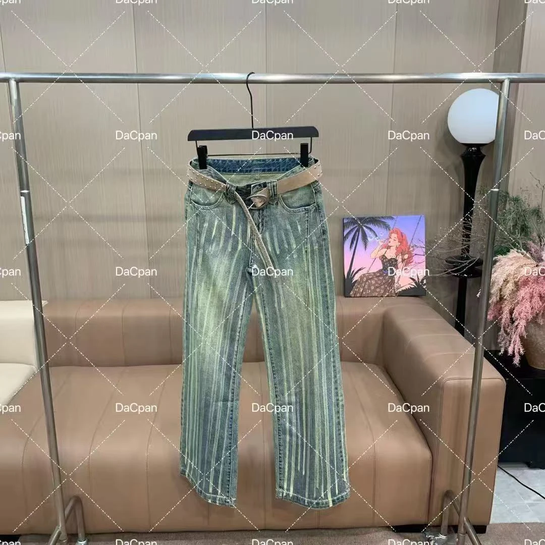 DACPAN-“奔驰野马”做旧洗水直筒牛仔裤 2025/盼·PP 280