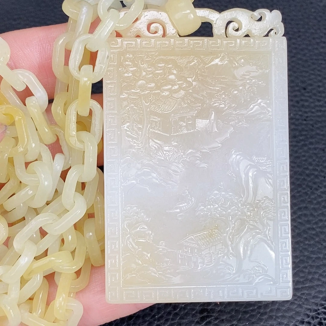 和田玉未镶嵌颈饰
