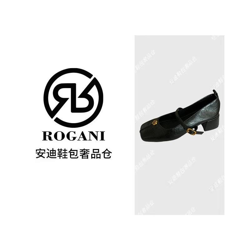 【安迪奢品鞋包】皮鞋单鞋复古法式玛丽珍鞋粗跟方头鞋子百搭夏季