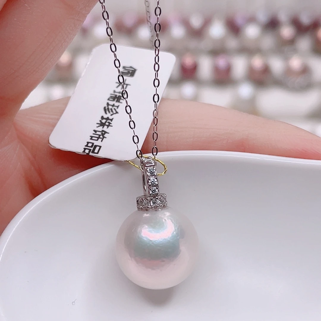 吊坠(赠链)银S925镶嵌淡水珍珠