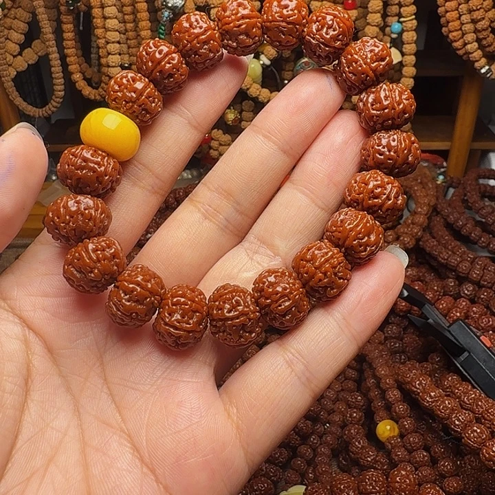 龙***腾金刚菩提吊坠14mm六瓣