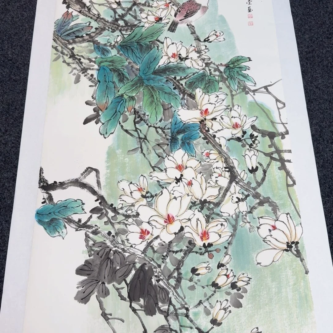 国画国画作品山水花鸟纯手绘