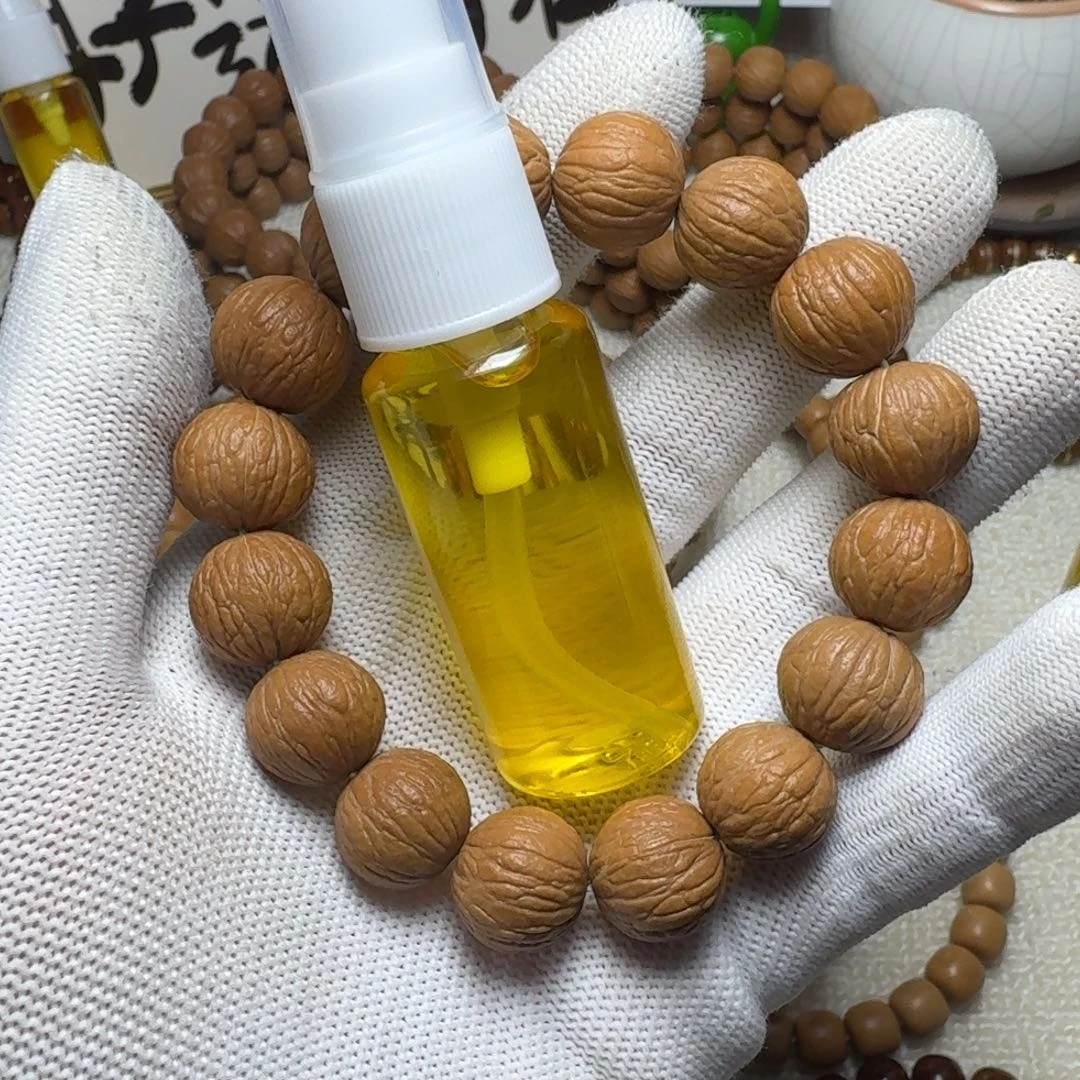 猴头核桃吊坠文玩油➕凤羽