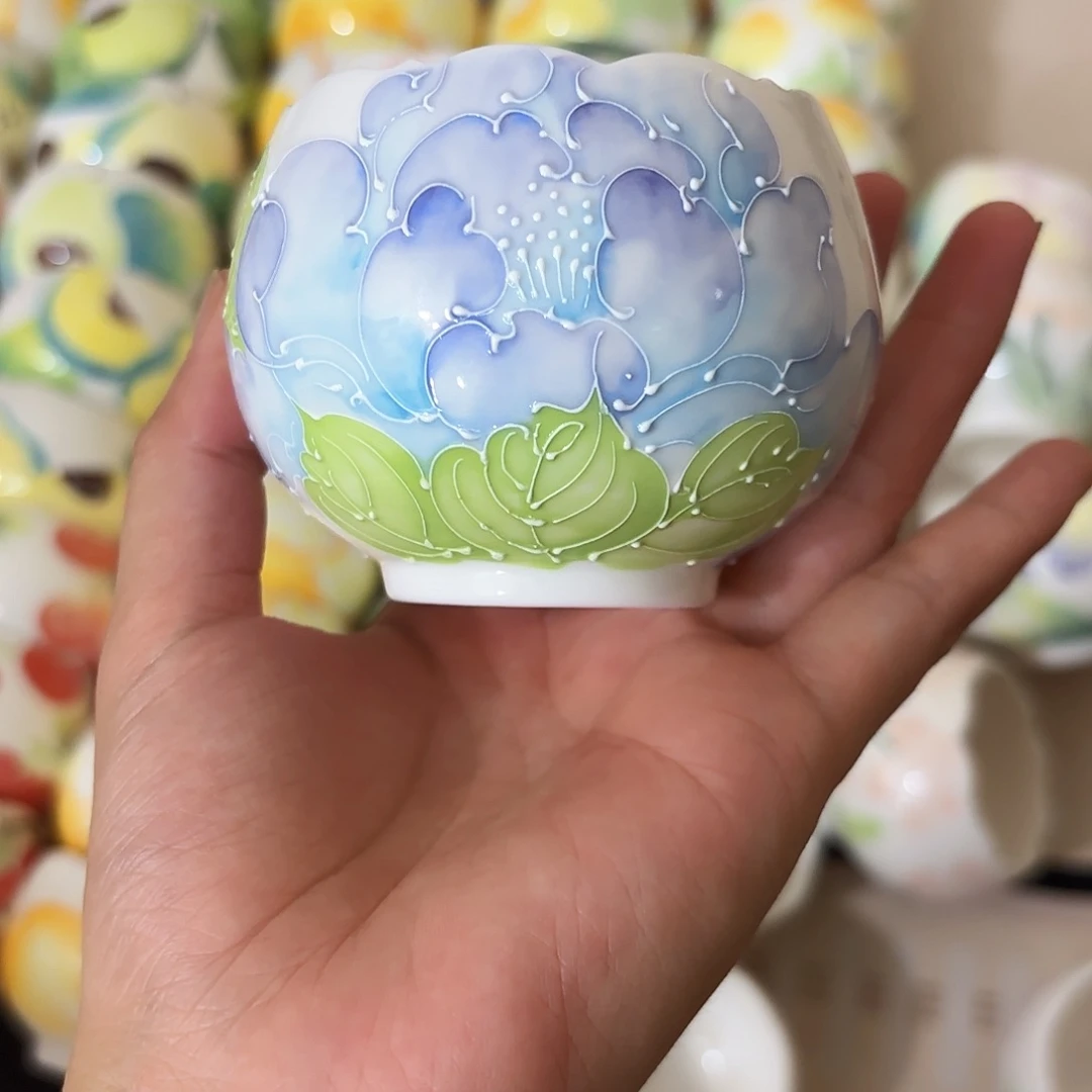 嗨***！手绘创意高温釉下彩陶瓷