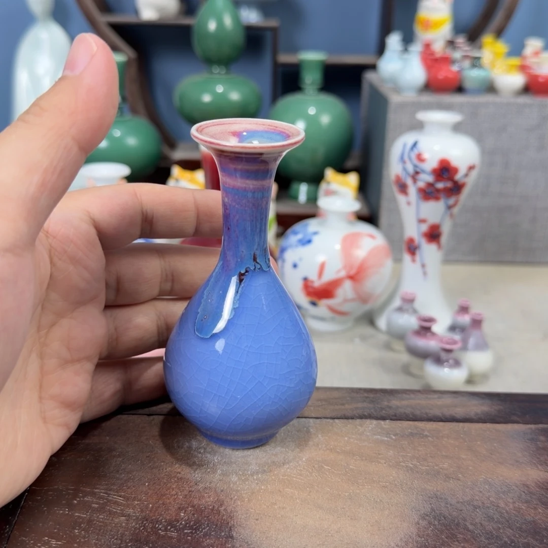 陶瓷手工小花器摆件