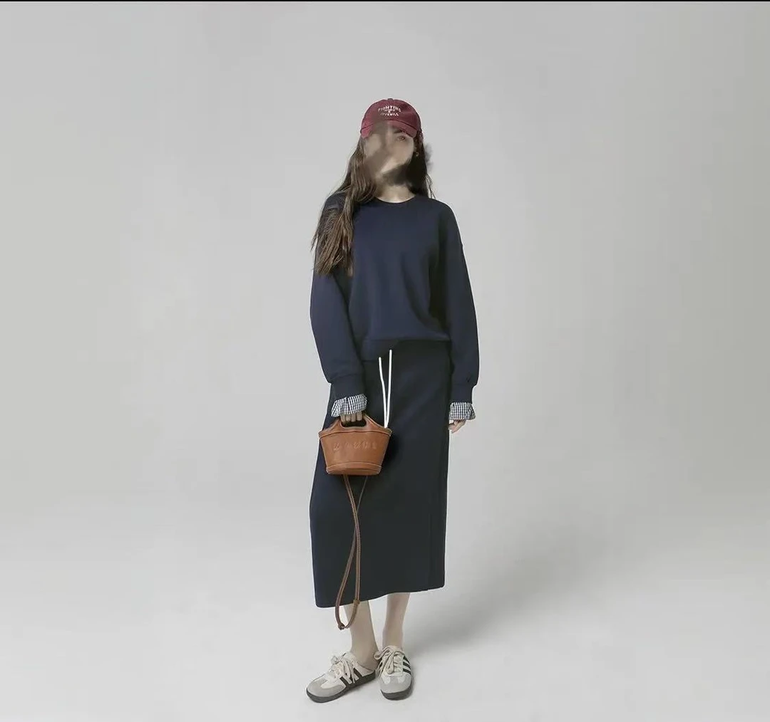 美式套装学院风卫衣套装女