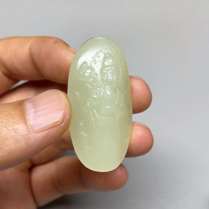 和田玉未镶嵌吊坠(不含链)卖****孩