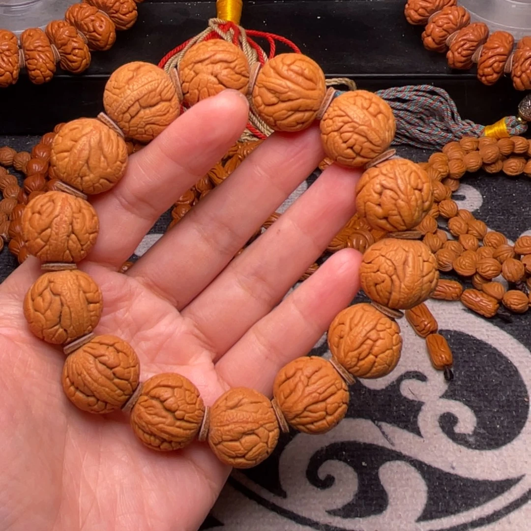 手串桃核龙纹龙珠19