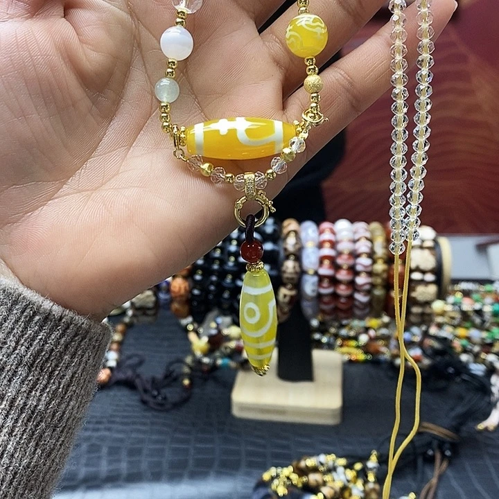 *****玛瑙/玉髓合金颈饰