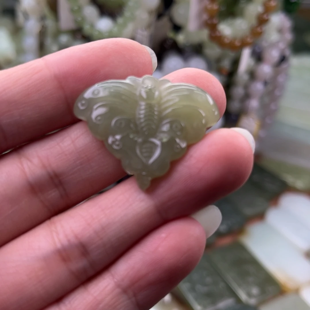 和田玉未镶嵌吊坠(不含链)