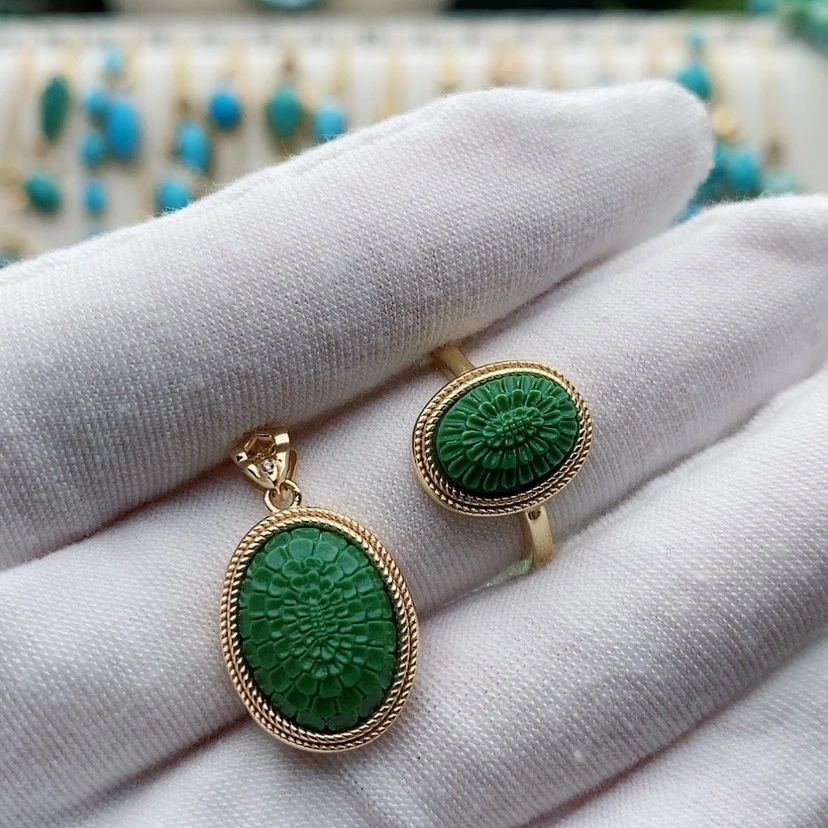 【闪购商品】绿松石配饰未镶嵌养**.